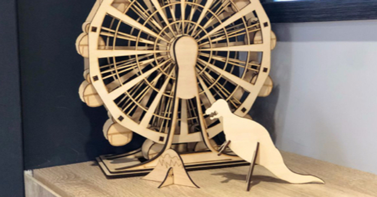 FLUX 手作教學日誌｜DIY 立體木雕恐龍