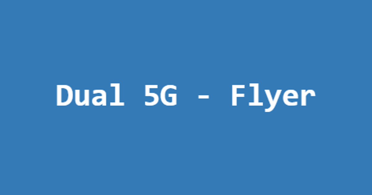 Dual 5G - Flyer