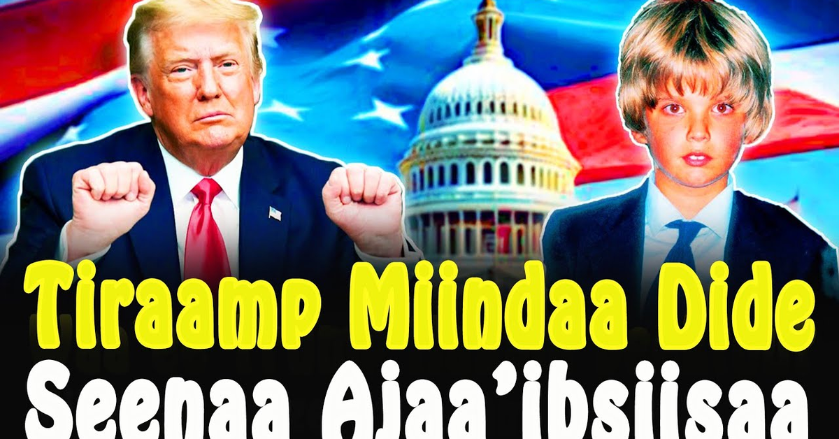 ODUU AMMEE Donald Tramp Miindaa dide Seenaa Ajaa&#x27;ibaa Pirezedaantii Ameerikaa️ CHRISTIAN MEDIA