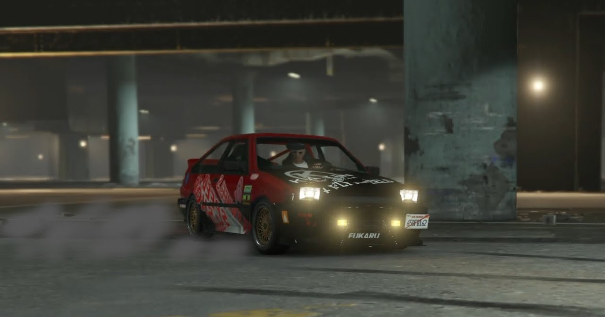 紅黑86重現GTA V (低抓地力輪胎)