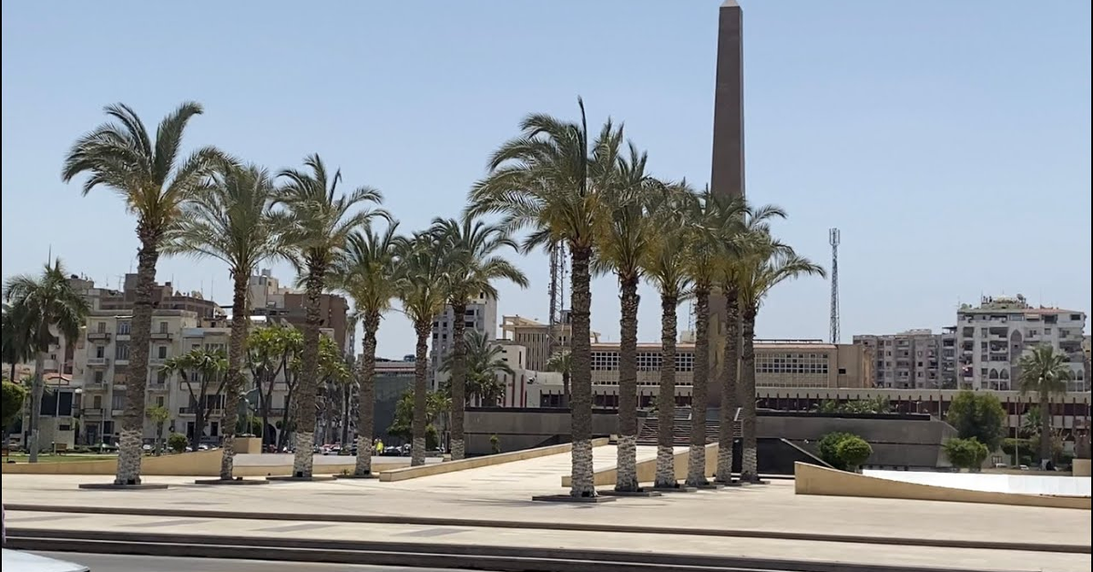 حديقة المسلة وشوارع بورسعيد المشهورة | Monument Garden &amp; Port Said Famous Streets