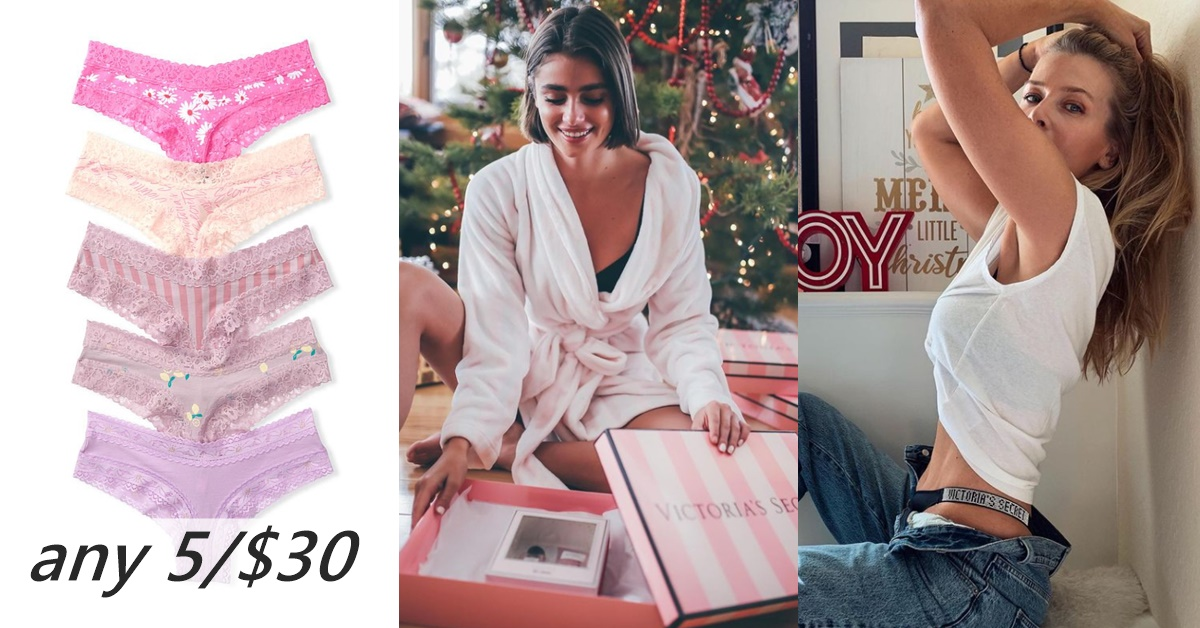 美國快閃折扣✈ Victoria's Secret 維多利亞的秘密 小褲特賣任 5 件只要 30 美元 by Belle.J 美國代購嘉年華 | Go1Buy1