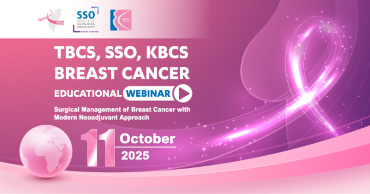 TBCS, SSO, KBCS BREAST CANCER EDUCATIONAL WEBINAR (Oct. 11)