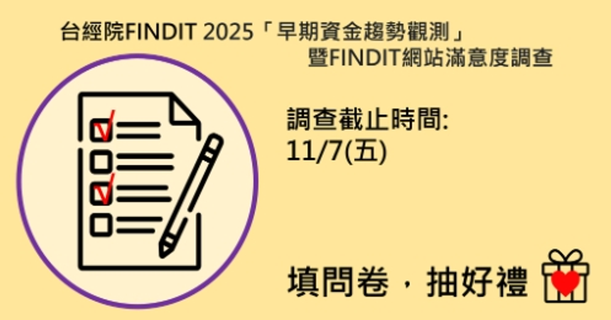 2025「早期資金趨勢觀測」暨FINDIT平台滿意度調查 2025「早期資金趨勢觀測」暨FINDIT平台滿意度調查
